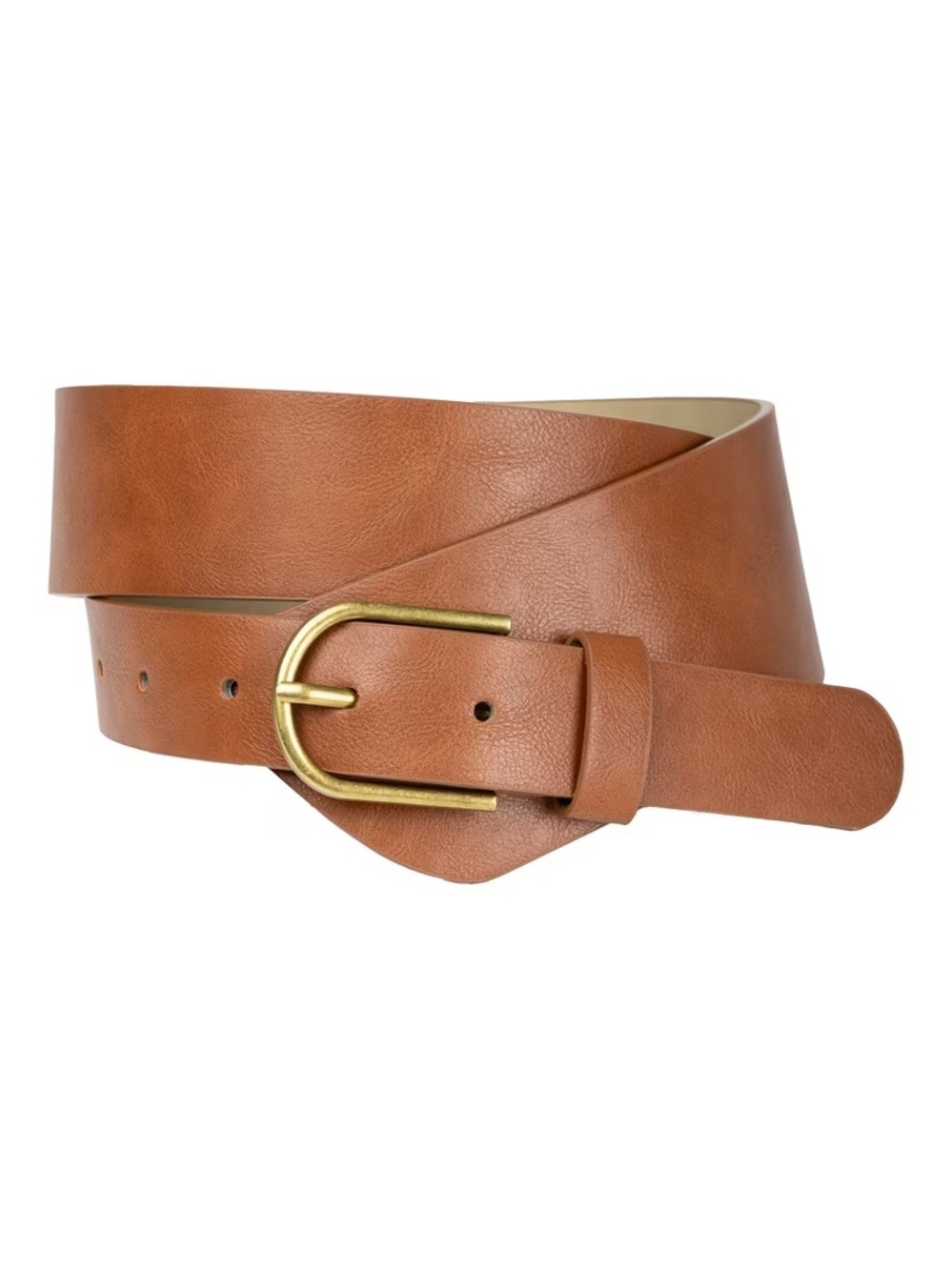 No Boundaries Women's & Women's Plus Off Waist Buckle
Belt, Cognac